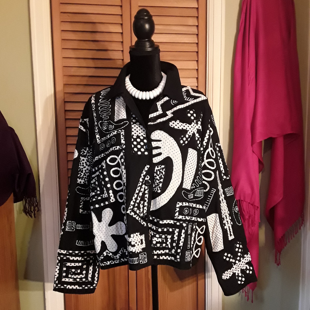 Embroidered cotton jacket